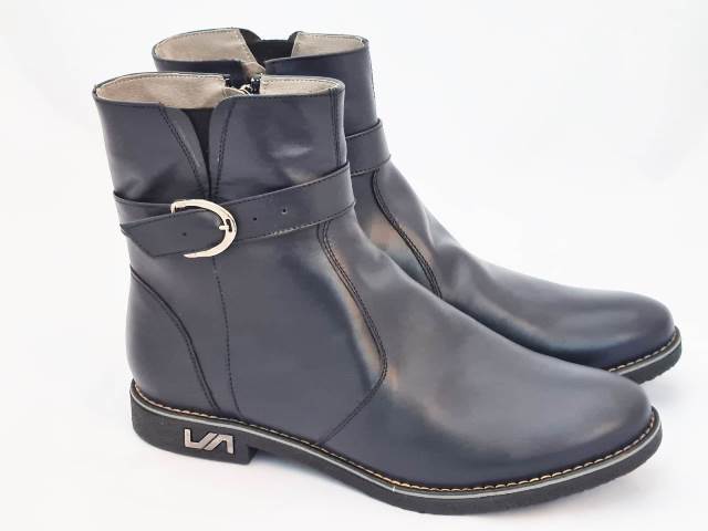 Ghete dama piele bleumarin Lona biashoes.ro imagine reduceri